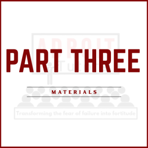 Part Three Materials